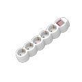 5 -Wege -Verlängerungskabel Multiple Socket mit Schalter